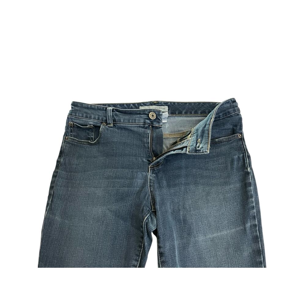 Chico's Platinum Denim Women's Medium Wash Mid-Rise Straight Leg Jeans SZ 1 US 8 - Picture 3 of 9